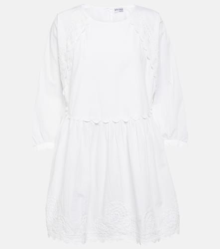 Vestido corto de popelín de algodón - Juliet Dunn - Modalova