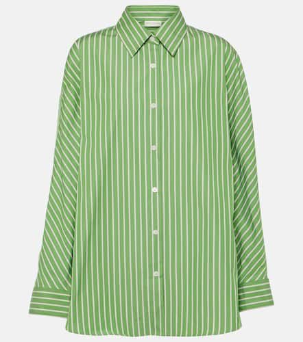 Striped cotton poplin shirt - Dries Van Noten - Modalova