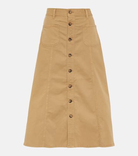 Falda midi de sarga de algodón - Polo Ralph Lauren - Modalova