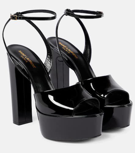 Jodie 145 patent leather platform sandals - Saint Laurent - Modalova