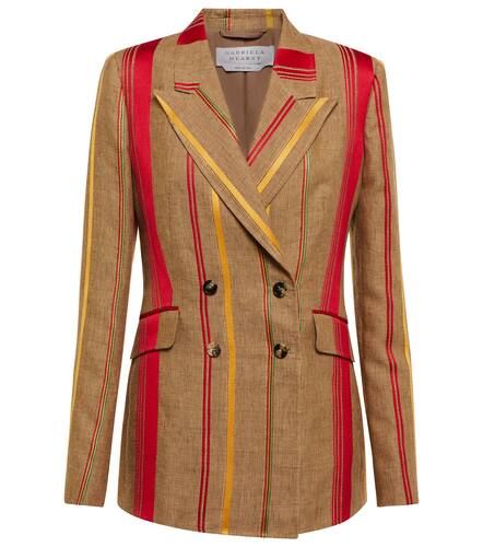 Blazer Angela in lino e cotone a righe - Gabriela Hearst - Modalova