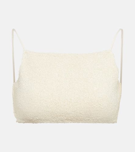 Loro Piana Silk bouclé crop top - Loro Piana - Modalova