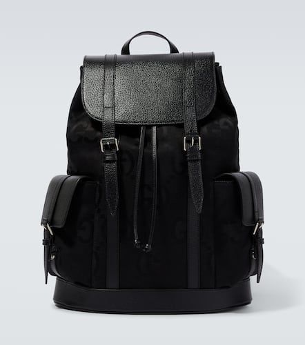 Jumbo GG leather-trimmed backpack - Gucci - Modalova