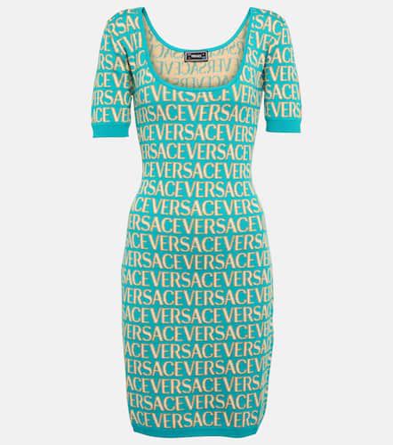 Vestido corto Allover en intarsia - Versace - Modalova