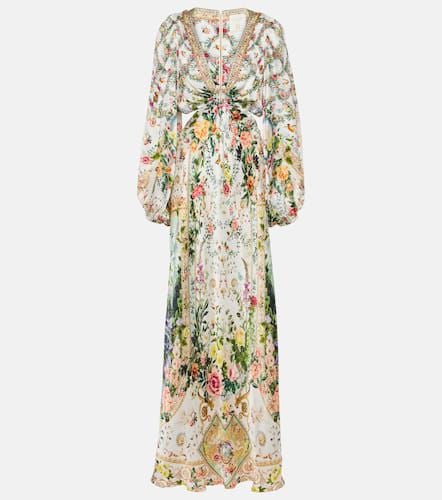 Cutout embellished silk maxi dress - Camilla - Modalova