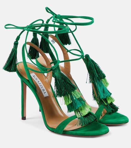 Sandali Capri Tassel 105 in suede - Aquazzura - Modalova