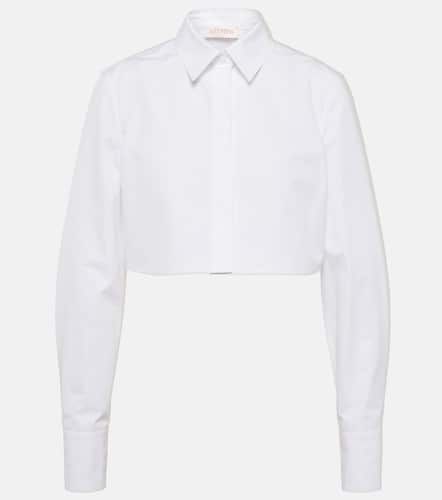 Camisa cropped de popelín de algodón - Valentino - Modalova