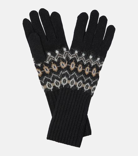 Vail intarsia cashmere-blend gloves - Khaite - Modalova