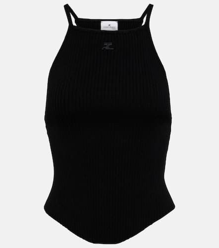 Courrèges Ribbed-knit tank top - Courreges - Modalova