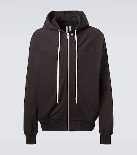 Zip-up cotton jersey hoodie - Rick Owens - Modalova