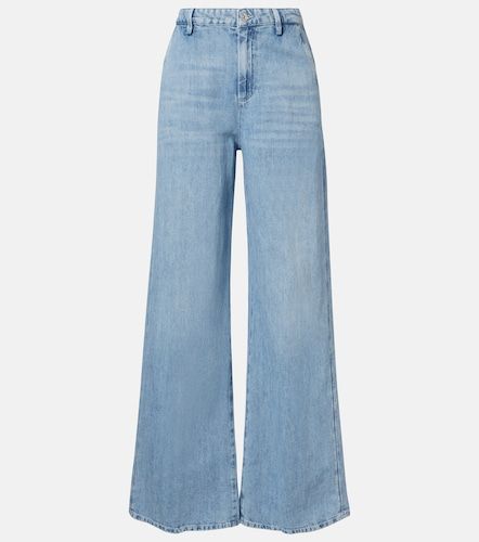 Jeans a gamba larga in cotone e lino - 7 For All Mankind - Modalova