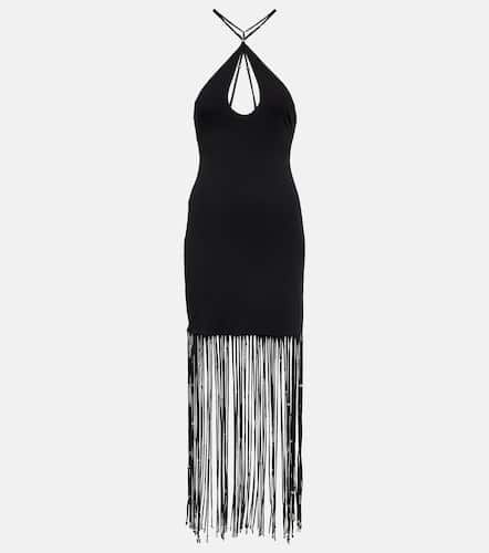 Fringe-trimmed jersey maxi dress - Rotate - Modalova