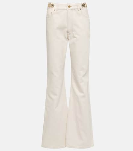 Verzierte High-Rise Flared Jeans - Rabanne - Modalova