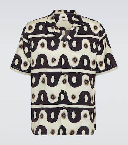 Camicia da bowling in seta e cotone - Commas - Modalova