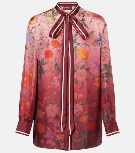 Gucci Camicia in seta con stampa - Gucci - Modalova