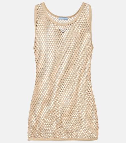 Prada Sheer cotton tank top - Prada - Modalova