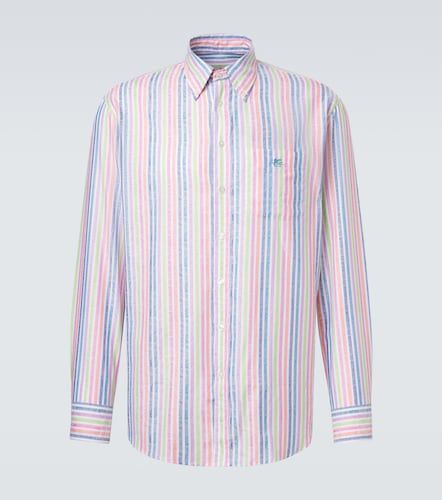 Etro Camisa de algodón a rayas - Etro - Modalova