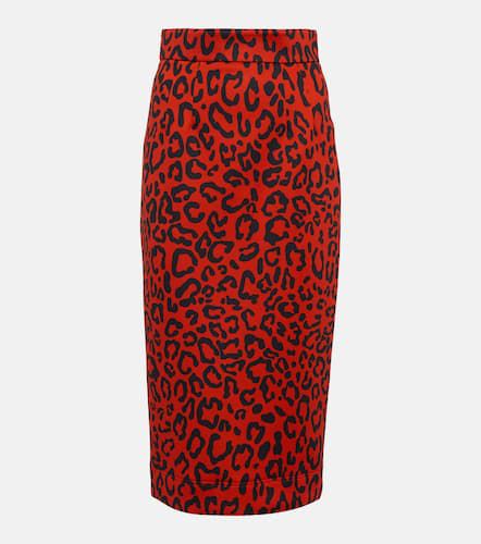 Leopard-printed pencil midi skirt - Dolce&Gabbana - Modalova