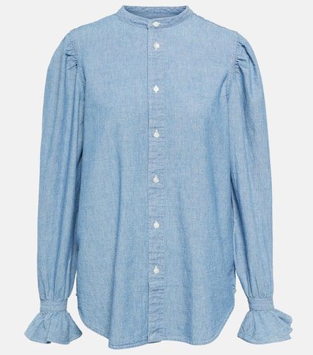 Blusa de algodón ribeteada con volante - Polo Ralph Lauren - Modalova
