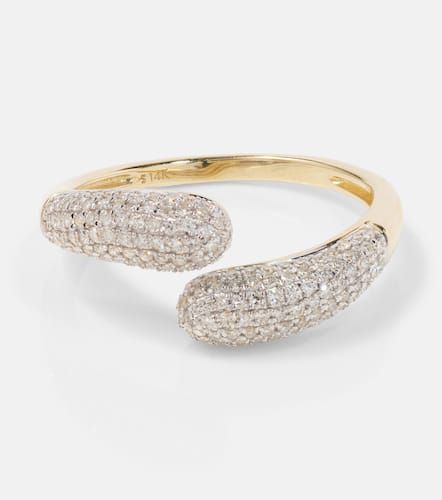 Hug 14kt ring with diamonds - Stone and Strand - Modalova