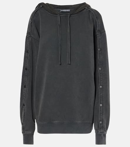 Snap oversized cotton jersey hoodie - Y/Project - Modalova