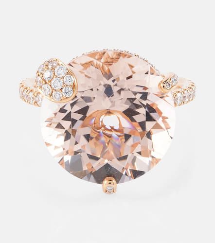 Anillo Peekaboo de oro rosa de 18 ct con morganita y diamantes - Bucherer Fine Jewellery - Modalova
