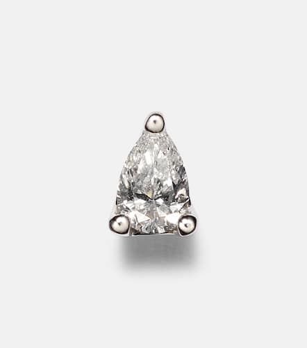 Kt white gold single earring with diamonds - Anita Ko - Modalova