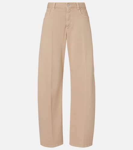 Jeans a gamba larga a vita media - Brunello Cucinelli - Modalova