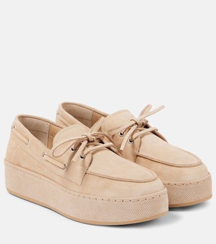 H681 suede platform boat shoes - Hogan - Modalova