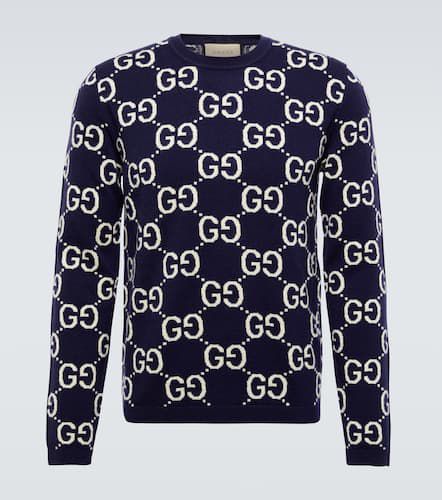 Jersey de lana en jacquard con GG - Gucci - Modalova