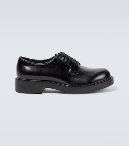 Prada Brushed leather Derby shoes - Prada - Modalova