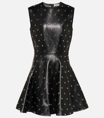 Alaïa Vestido corto de piel con tachuelas - Alaia - Modalova