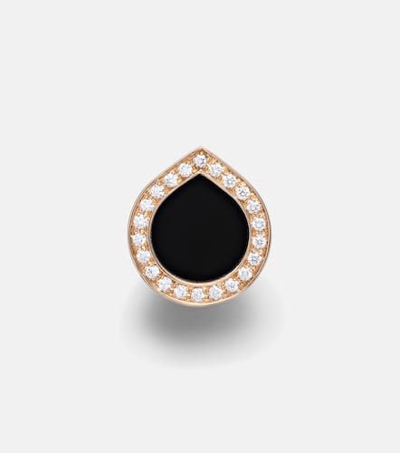Antifer 18kt rose gold single earring with onyx and diamonds - Repossi - Modalova