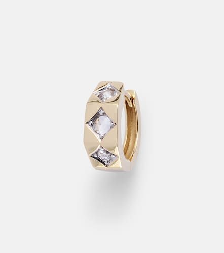 Pendiente individual Ecrou Small de oro de 18 ct con diamantes - Marie Lichtenberg - Modalova