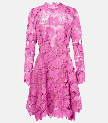 Floral lace minidress - Oscar de la Renta - Modalova