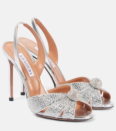 Sandalias Italian Flirt 105 de piel metalizada - Aquazzura - Modalova