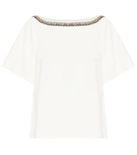 Embroidered compact-knit top - Stella McCartney - Modalova