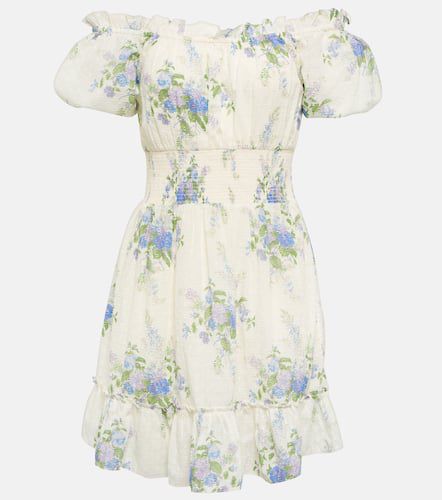 Vestido corto Lai de algodón floral - LoveShackFancy - Modalova