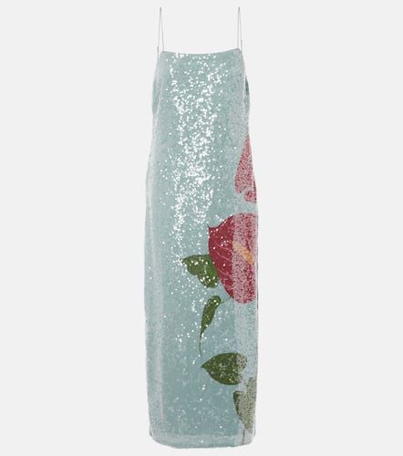 Anthurium printed embellished slip dress - Farm Rio - Modalova