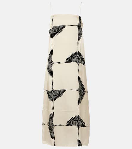 Sicily printed twill midi dress - Khaite - Modalova