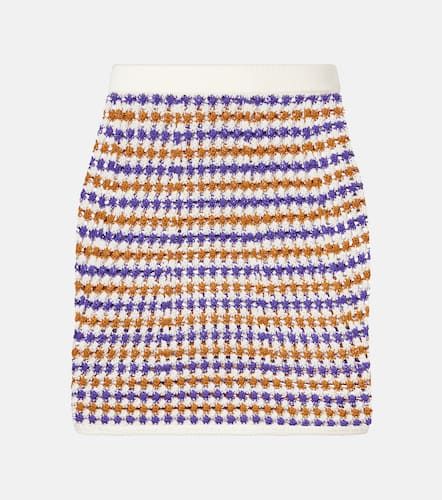Design open-knit cotton-blend miniskirt - Eres - Modalova