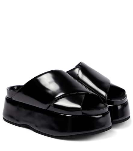 Crossover platform leather sandals - Junya Watanabe - Modalova