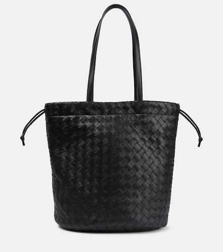 Drawnstring Medium leather tote bag - Bottega Veneta - Modalova
