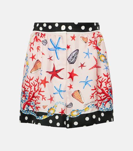 Capri silk satin shorts - Dolce&Gabbana - Modalova