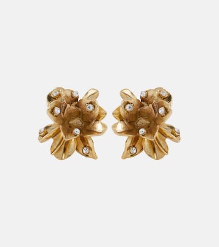 Flower embellished stud earrings - Oscar de la Renta - Modalova