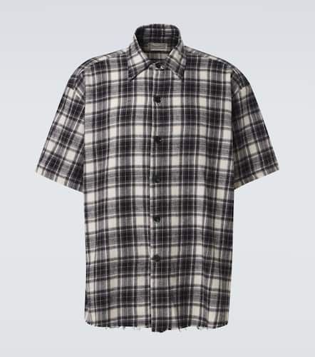 Camicia in flanella di cotone a quadri - Greg Lauren - Modalova