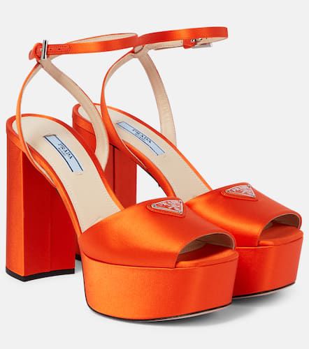 Prada Satin platform sandals - Prada - Modalova