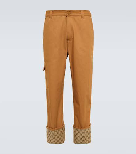 Pantaloni regular in cotone GG Supreme - Gucci - Modalova