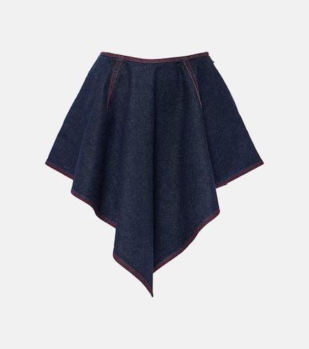AlaÃ¯a Triangle asymmetric denim miniskirt - Alaia - Modalova