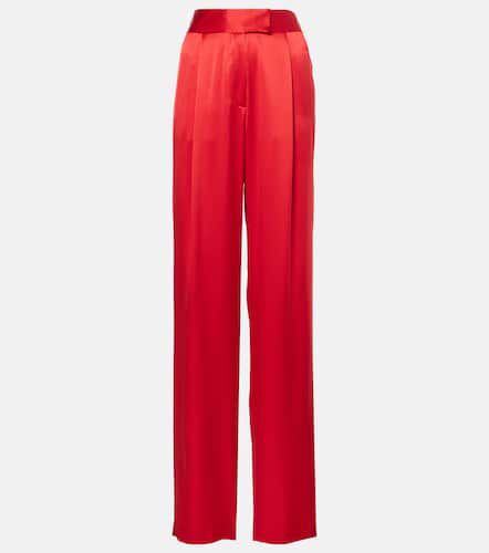 High-rise silk satin wide-leg pants - The Sei - Modalova